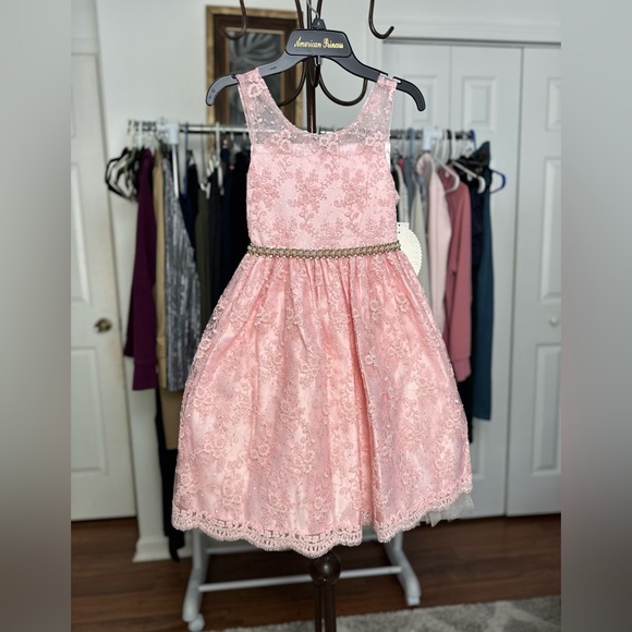 American Princess Other - AMERICAN PRINCESS PINK DRESS GIRL’S SIZE 7 FORMAL WEDDING